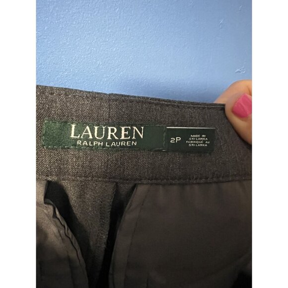 Lauren Ralph Lauren Dress Pants Womens 2P Dark Gray WORK ATTIRE CASUAL - Picture 4 of 5